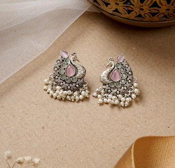 Peacock Stud Earrings-ZR-PE-0101
