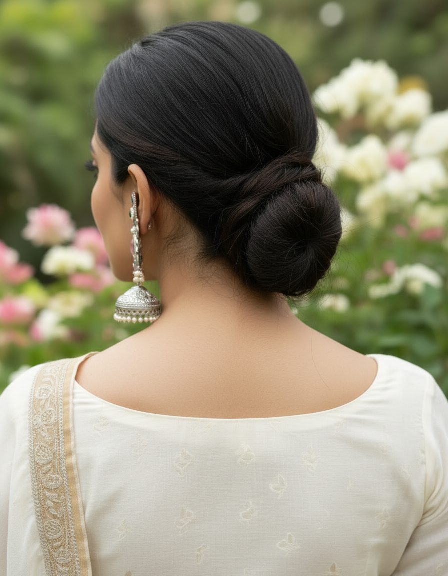 Emerald Blush Royal Jhumka Chandbali - view 4