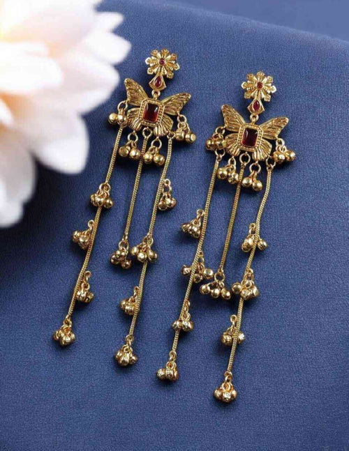 Butterfly Kashmiri Jhumka Earrings