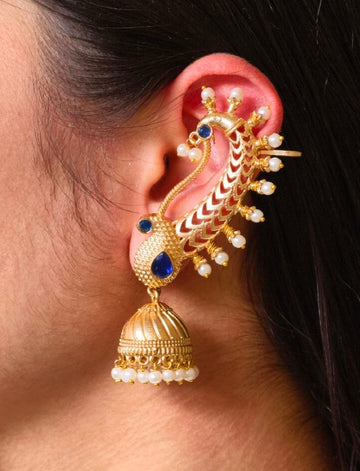 Beautiful Design Gold Plated Jhumki Earcuff