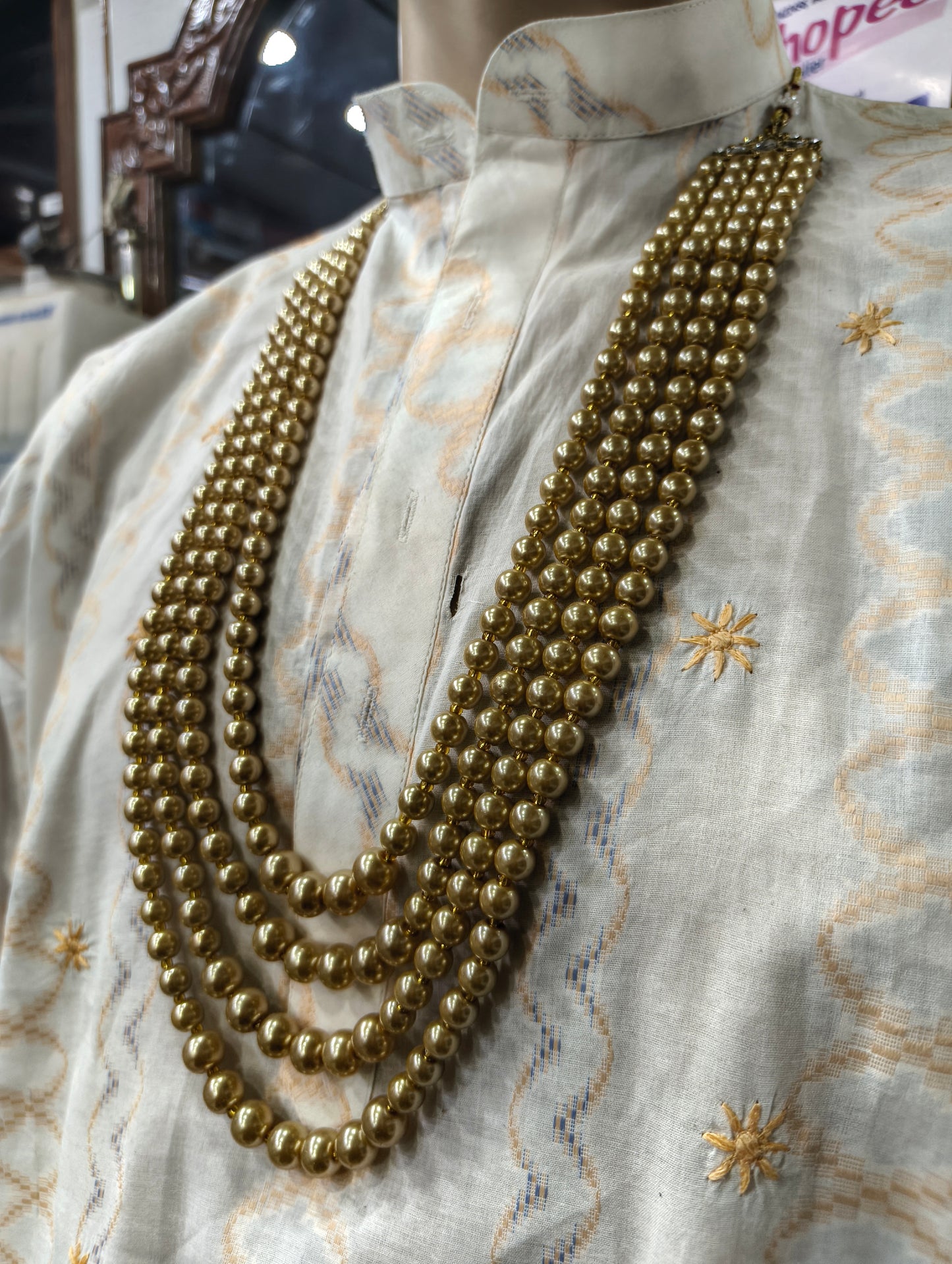 Royal Gold Beads Mala
